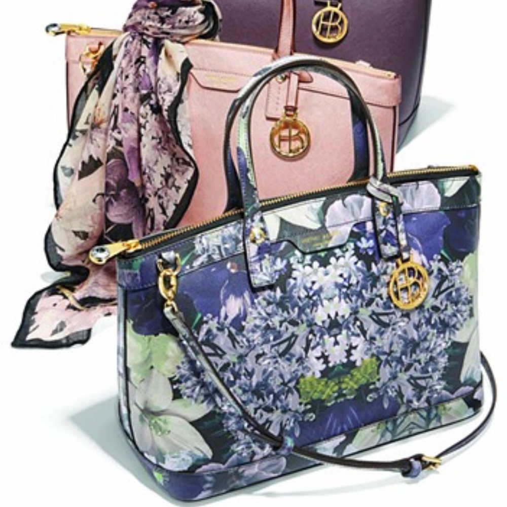 Henri Bendel West 57th Floral Saffiano Bag